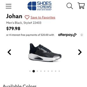 Shoes for Crews : Johan Non Slip Work Shoe